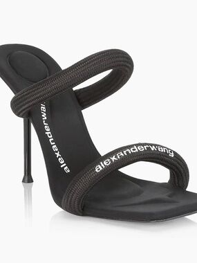 Alexander Wang Black Leather Drawstring Shoulder Bag + Matching Shoes